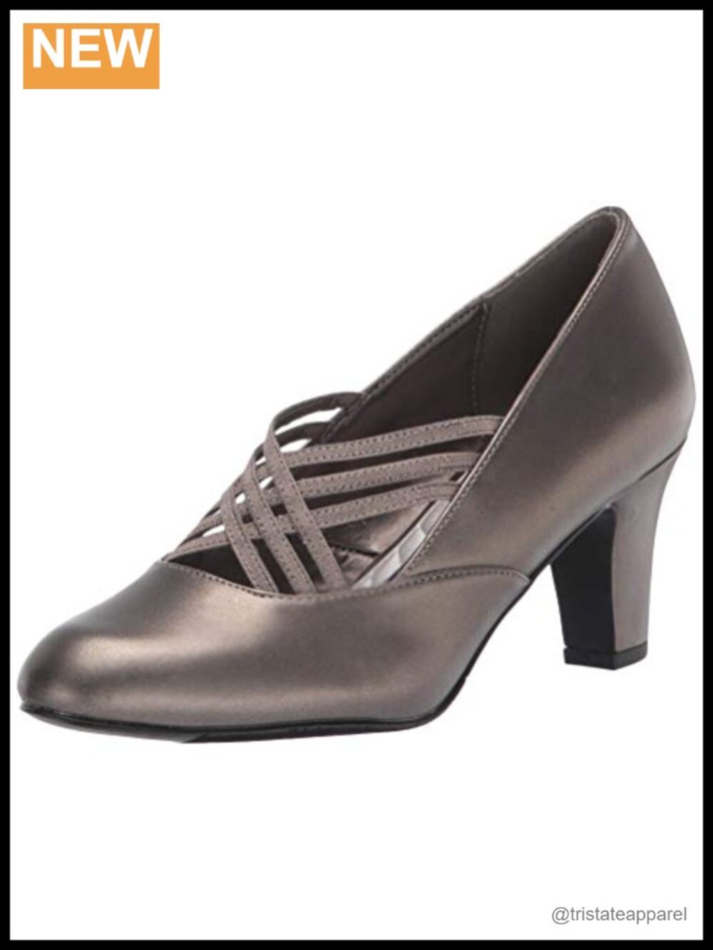 Easy Street Women's Pump 2.5" Dress Heel Closed Toe Pull-On Comfort